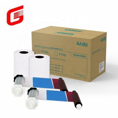 Hiti P750L 5x7&quot; 127x177mm 写真用紙とリボンキットで印刷ゲームをアップグレードしてください