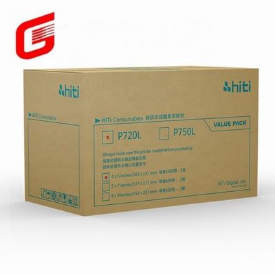 Hiti P750L 5x7&quot; 127x177mm 写真用紙とリボンキットで印刷ゲームをアップグレードしてください