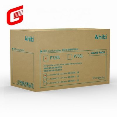 Hiti P750L フォトペーパーとリボン印刷キット 4×6 フォト 送料 DHL UPS TNT FEDEX