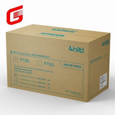 Hiti P750L フォトペーパーとリボン印刷キット 4×6 フォト 送料 DHL UPS TNT FEDEX