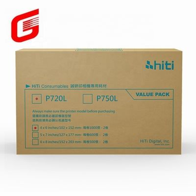 Hiti P750L フォトペーパーとリボン印刷キット 4×6 フォト 送料 DHL UPS TNT FEDEX