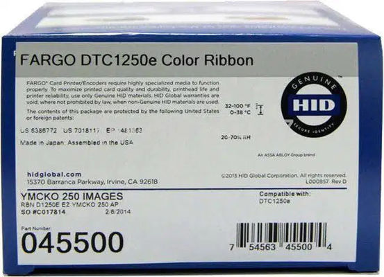 商品 ストック状態 FARGO HID DTC1000 SMARTLOAD カラーリボン 045000 250 プリント YMCKO
