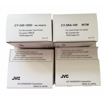 YMCK リボンとCY-3RA-100 リトランスファーフィルム CY-340-100Dプリンターにとって完璧な選択