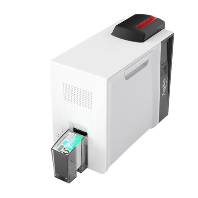 3.5 インチカラーLCDタッチスクリーン付きの双面リトランスファーICID名刺プリンター