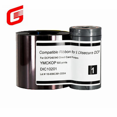 長持ちするYMCKOP カラーリボン DIC10201 DCP 240/340 カードプリンター用