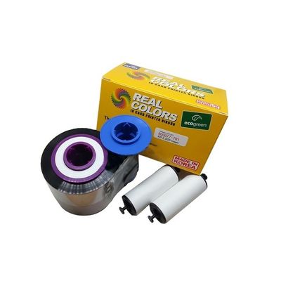 9mm 幅対応 YMCKO カラーリボン 2000 ゼブラカードプリンタ 800077-761 へのプリント