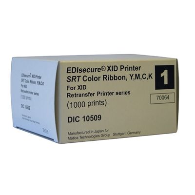 Matica XID8100 IC ID PVC名刺プリンター DIC10509 と DIC10539 YMCK カラーリボン