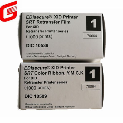 Matica XID8100 IC ID PVC名刺プリンター DIC10509 と DIC10539 YMCK カラーリボン