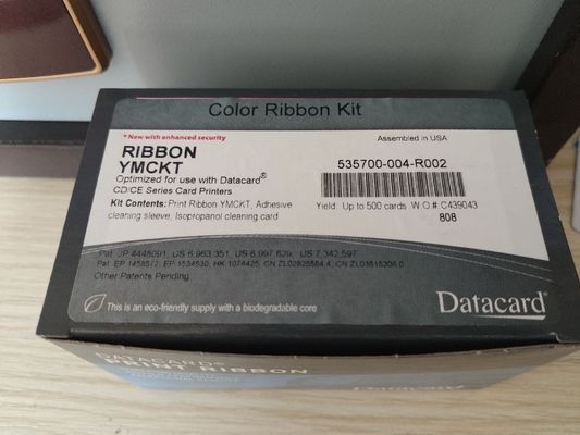 535700-004 R002 YMCKT カラーリボン 500 画像 データカード CD800 IDカードプリンター