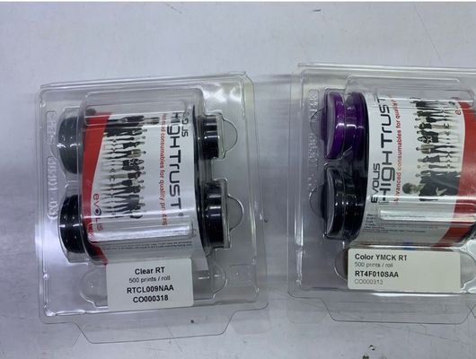 Evolis Avansia RT4F010SAA YMCK カラーリボン RCL009NAA クリア・リトランスファー・フィルムプリンターリボン