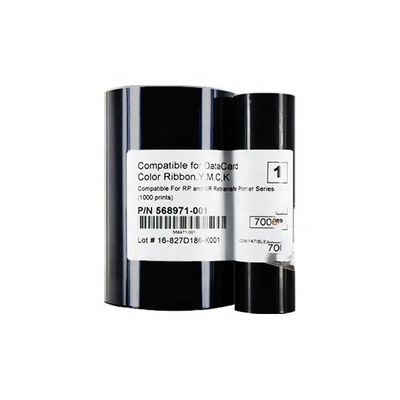 データカード 568971 001 YMCK カラーリボンと 568971 103 SR200 SR300 RP90 RP90のリトランスファーフィルム