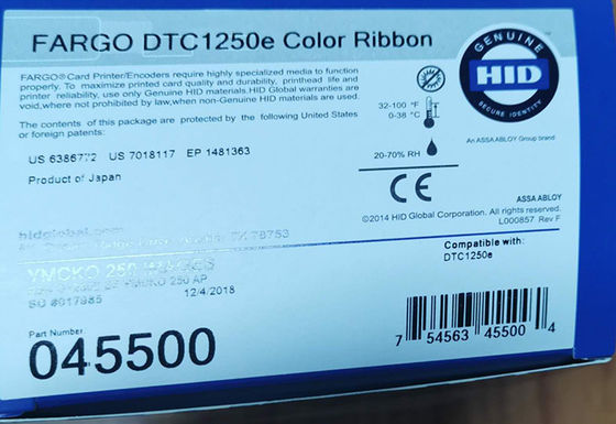 045515 リボン DTC1250e カードプリンター 250 イメージ YMCKO リボン適用機器