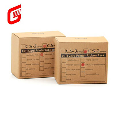 CS-2 HITI CS-220e カードプリンタ用のYMCKO-C6対応カラーリボン 400枚/ロール