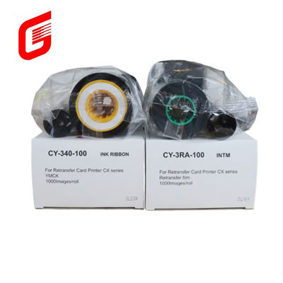 耐久性印刷寿命CY-3RA-100とCY-340-100 フィルムリボン CX7000IDカードプリンタ