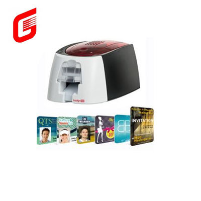 Evolis Badgy100 シングルサイド スマート プラスチック ビジネス IC ID カード プリンター USB 接続