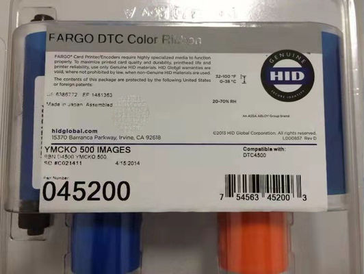 ファルゴ DTC4500 IDカードプリンタ リボン YMCK カラー 045200 プロ印刷用