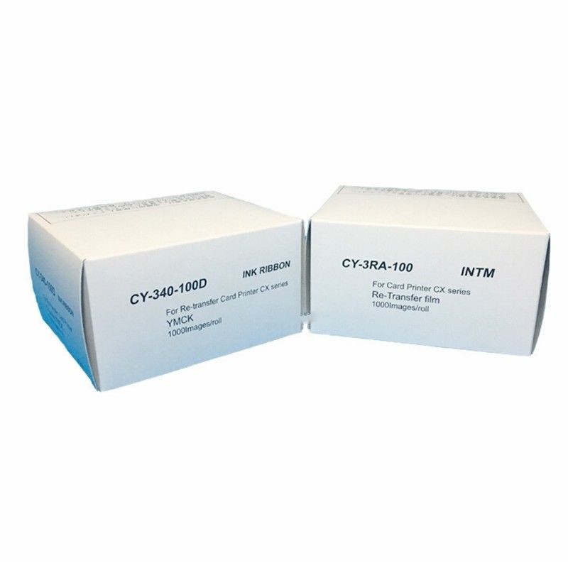 YMCK リボンとCY-3RA-100 リトランスファーフィルム CY-340-100Dプリンターにとって完璧な選択
