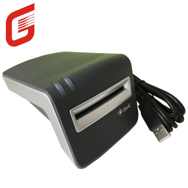 ユーザーフレンドリーなDC T6-U-I コンタクトICカードリーダー 350g重量と1.5MUSBケーブル