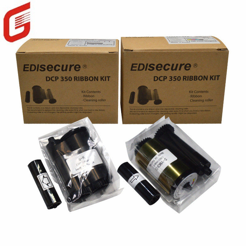 オリジナル DIC10580 YMCKO カラーリボンキット DCP 350 IDカードプリンター用のロールあたり250画像