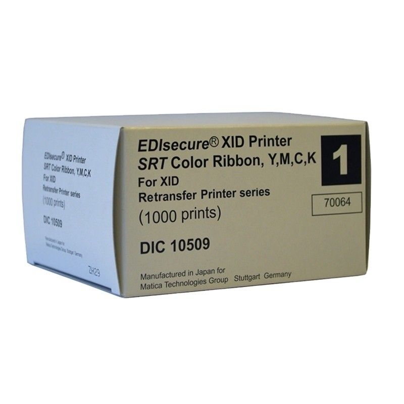 Matica XID8100 IC ID PVC名刺プリンター DIC10509 と DIC10539 YMCK カラーリボン