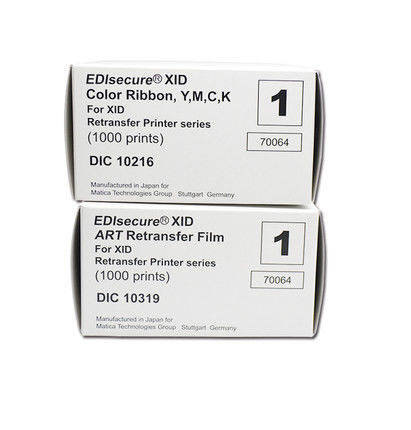 DIC10216 カラーリボン DIC10319 マチカ XID8300 カードプリンター用フィルム 1000枚/ロール